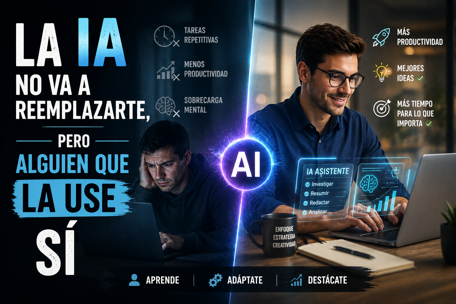 La IA no va a reemplazarte, pero alguien que la use sí.
